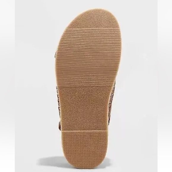 NWT Universal Thread Women's Elisa Platform Sandals Cognac Brown Size 9.5 - Picture 3 of 5